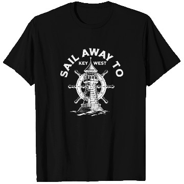 Discover SAIL AWAY TO KEY-WEST Florida Keys Sunshine-State T Shirts