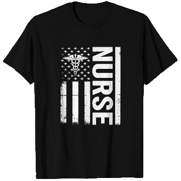 Discover Nursing Nurse - Nurse US Flag T Shirts