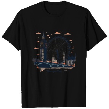 Discover London Landmarks Time for Tea T Shirts