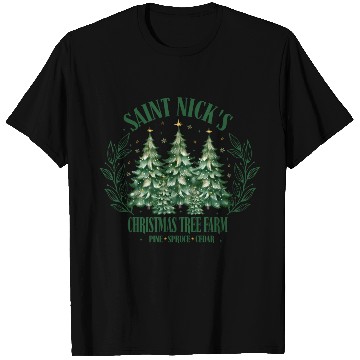 Discover SAINT NICKS CHRISTMAS TREE FARM T Shirts