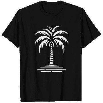 Discover Minimalistic Vector Palm Tree path7 T Shirts