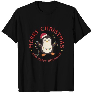 Discover Green Yellow Illustrative Christmas Circle T Shirts