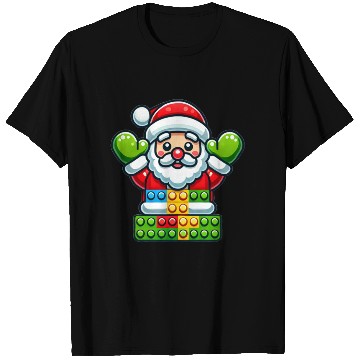 Discover Santa Claus Building Blocks T Shirts