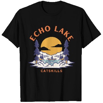 Discover Echo Lake Catskills Wilderness Graphic T Shirts