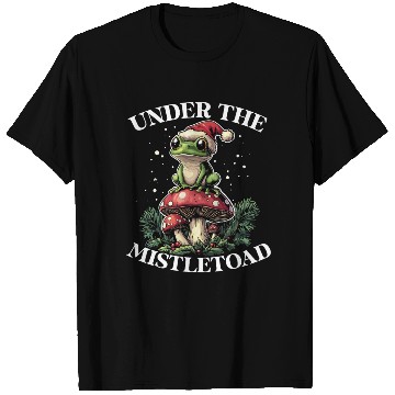Discover Under the Mistletoad Frog on Mushroom Cottagecore T Shirts
