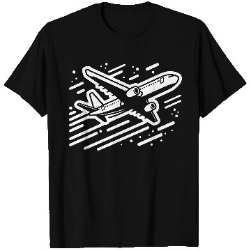 Discover Minimalistic Vector Passenger Aircraft path32 T Shirts