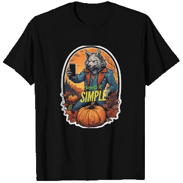 Discover Werewolf Selfie: Pumpkin Patch Edition Unique T-Sh T Shirts