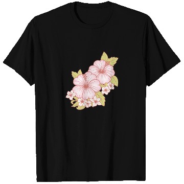 Discover Hawaii Hawaiian Girl Hibiscus Flower T Shirts