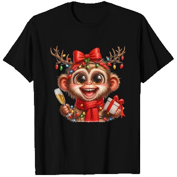 Discover Christmas Merry Christmas For Gift Monkey T Shirts