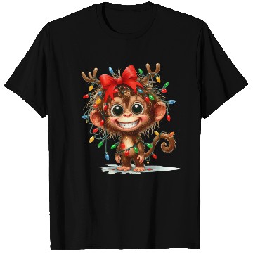 Discover Christmas Merry Christmas For Gift Monkey T Shirts