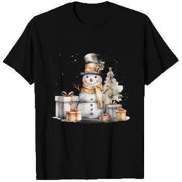 Discover Black Gold Snowman T Shirts