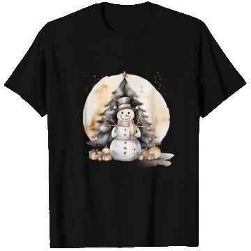 Discover Black Gold Snowman T Shirts