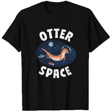 Discover Otter Pun Space Science Astronaut T Shirts
