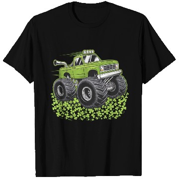 Discover Boys St Patricks Day Toddler Lucky Monster Truck T Shirts