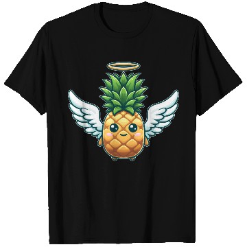Discover Angel Pineapple with Wings Fruity T Shirts