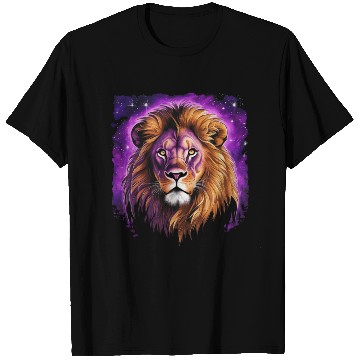 Discover Starry Night T Shirts design of lion Rembrandt style