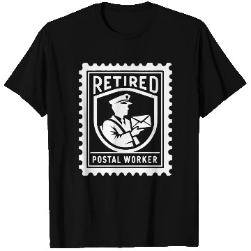 Discover Stamp Retired Postal Worker T Shirts