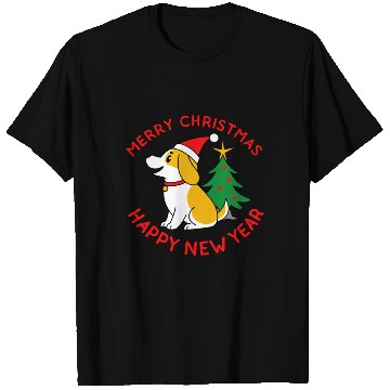 Discover dog11 merry christmas happy new year T Shirts