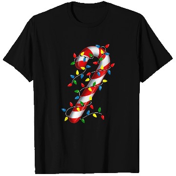 Discover Candy Cane Merry and Bright Christmas Lights Candy T Shirts