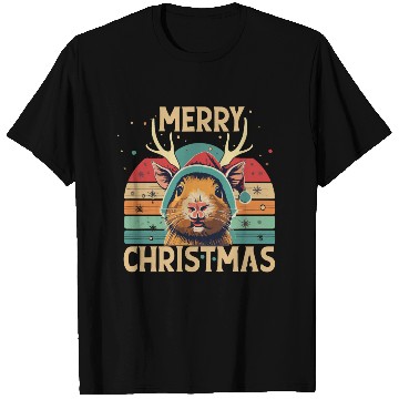Discover Funny Guinea Pig Christmas Reindeer T Shirts