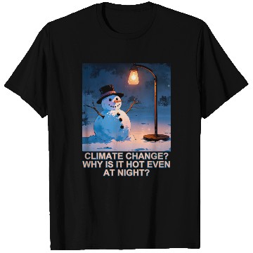 Discover Frosty Snowman Under Street Lights Christmas T Shirts