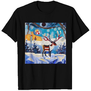 Discover Colourful winter forest T Shirts