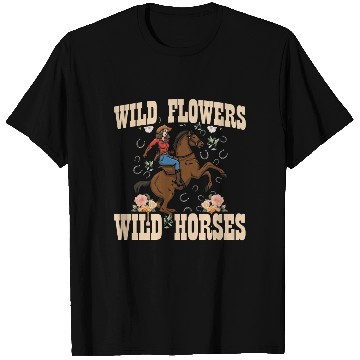 Discover Wild Flowers Wild Horses Women's Wild Horses T Shirts