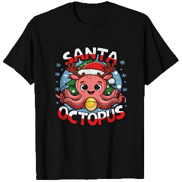 Discover Santa Octopus 002 T Shirts