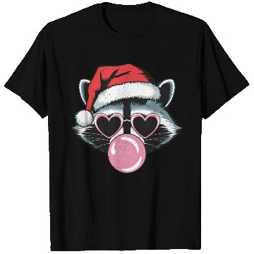 Discover Cool Christmas Raccoon With Texture T Shirts