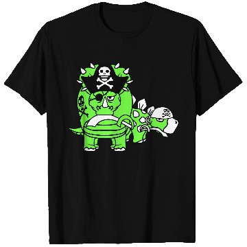Discover Triceratops Stegosaurus 2 Dinosaur Pirates Dinos T Shirts