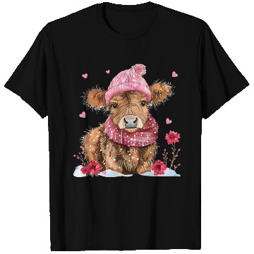 Discover Cute Highland Cow Valentines Day T Shirts