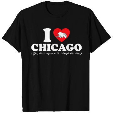 Discover Groovy I Love CHICAGO T Shirts