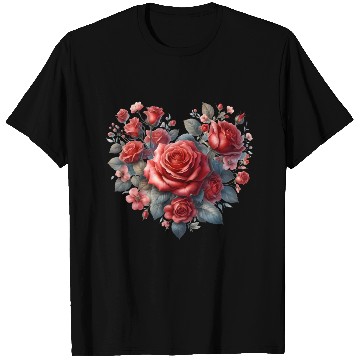 Discover Heart Roses, Valentines Day T Shirts