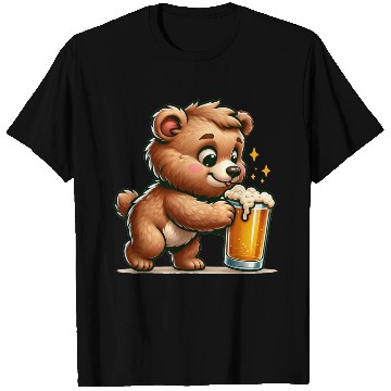 Discover Cute Bear Drinking Beer T Shirts