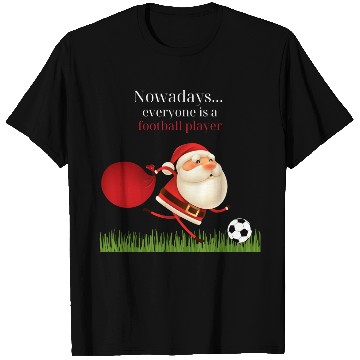 Discover Christmas Santa Football Player T Shirts