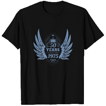 Discover 50th Birthday Unique Angel Crown Wings T Shirts