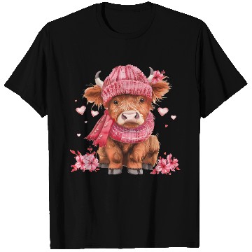 Discover Cute Highland Cow Valentines Day T Shirts