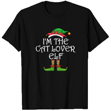 Discover I'm The Cat Lover Elf T Shirts Matching Family