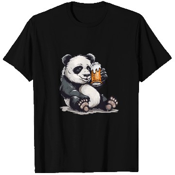 Discover Cute Panda Drinking Beer 2 T Shirts
