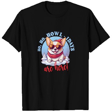Discover Pembroke Welsh Corgi In Winter, Sweet Illustration T Shirts