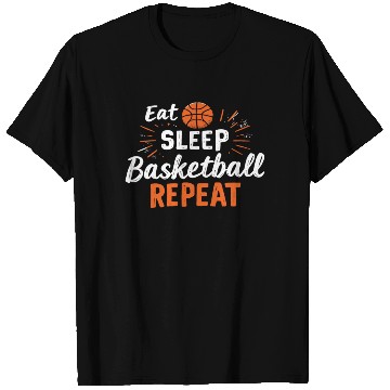 Discover Eat Sleep Basketball Repeat Basketball T Shirts