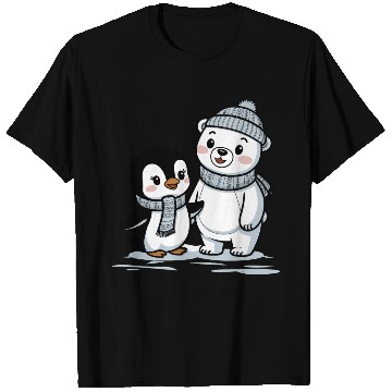 Discover Penguin and Polar Bear Friends T Shirts
