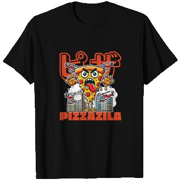Discover Pizzazila Pizza Monster Lover T Shirts