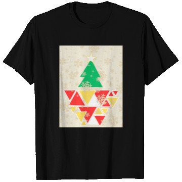 Discover Geometric Christmas Tree T Shirts