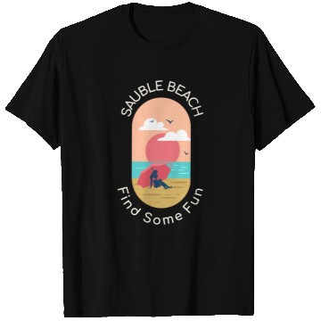 Discover Sauble Beach Fun - Girl on Beach T Shirts