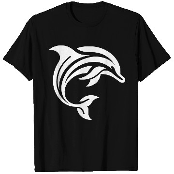 Discover Diver T Tattoo Style Dolphin Jumping T Shirts