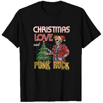 Discover Rocky Christmas: Santa Claus Concert In Punk Rock T Shirts