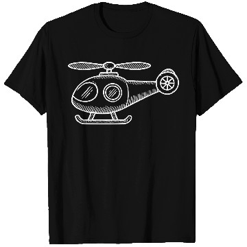 Discover Minimalistic Vector Helicopter path47 T Shirts