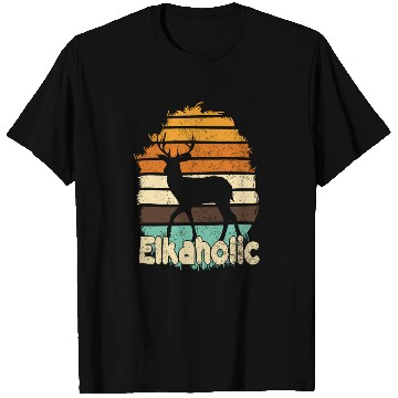 Discover Elk Hunting Elkaholic Hunters T Shirts