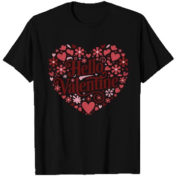 Discover Hello Valentine Sublimation T Shirts